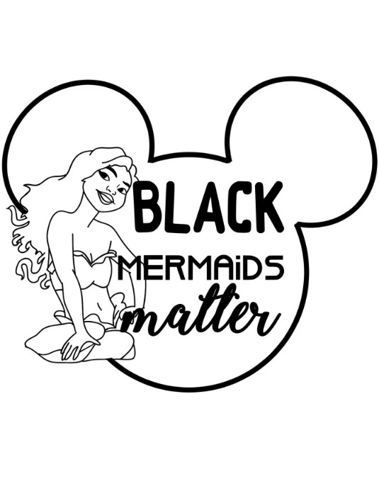Black Mermaids Matter | The Little Mermaid Template | PosterMyWall